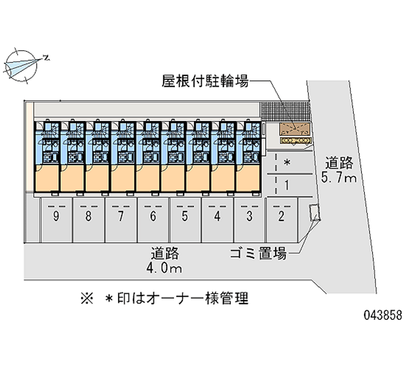 43858 Monthly parking lot