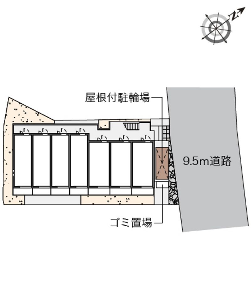 クレイノスペランツァⅡ号館 配置図