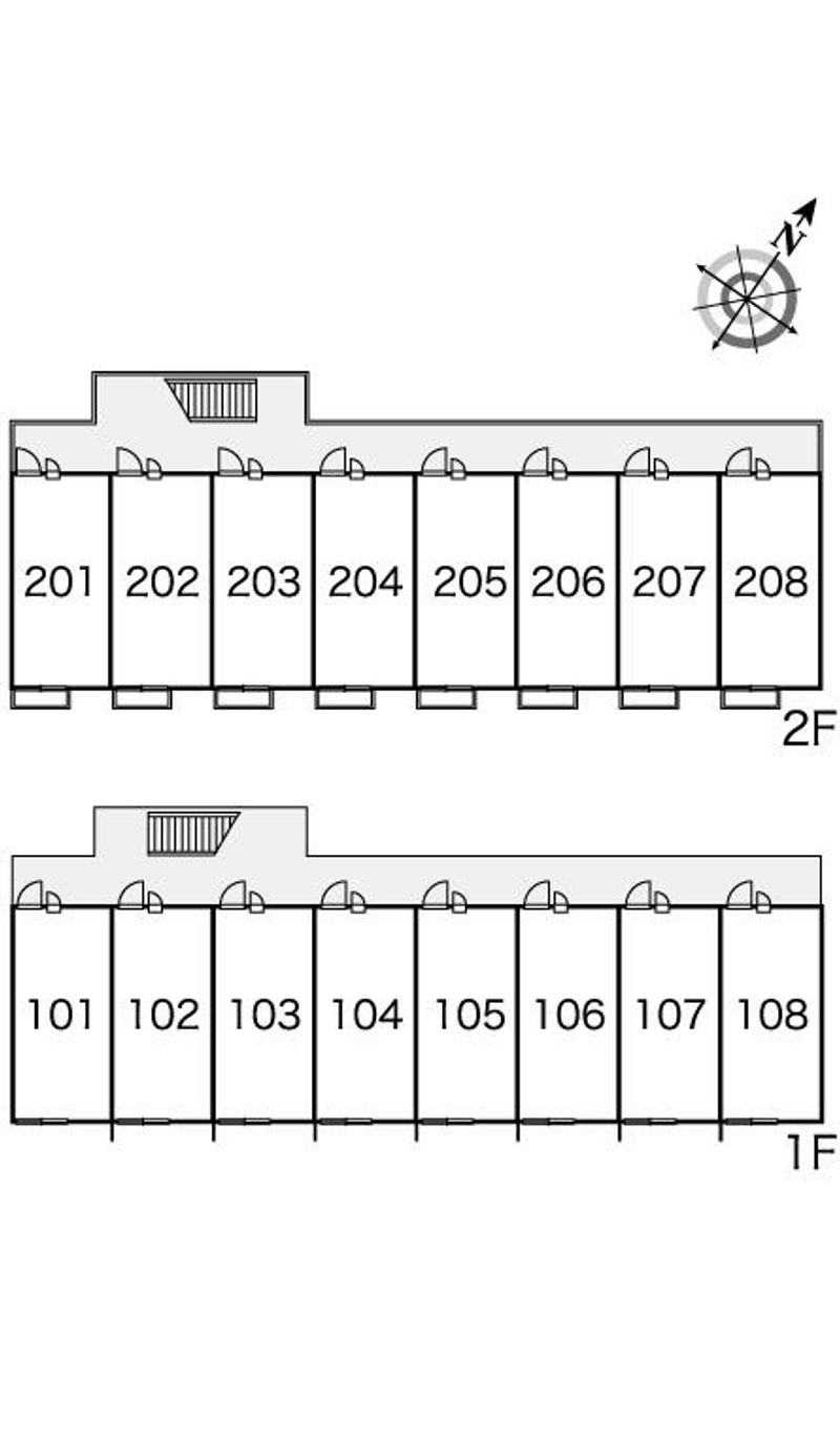 レオパレス飯島Ⅲ 間取り配置図