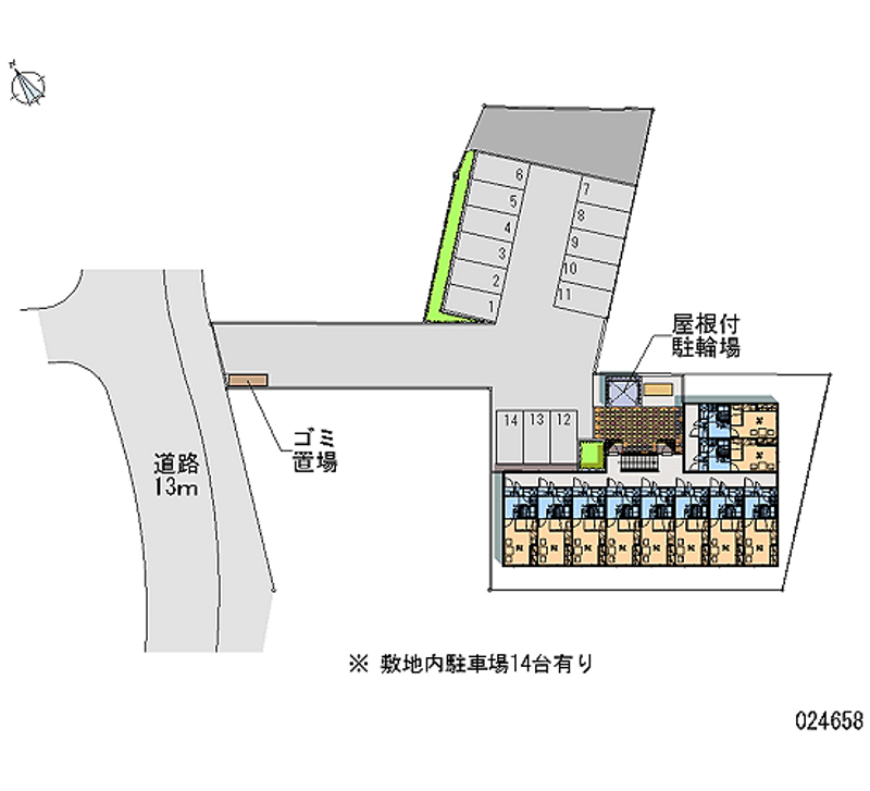 レオパレスルミエール 月極駐車場