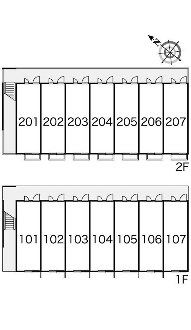 レオパレスマーシュ 間取り配置図