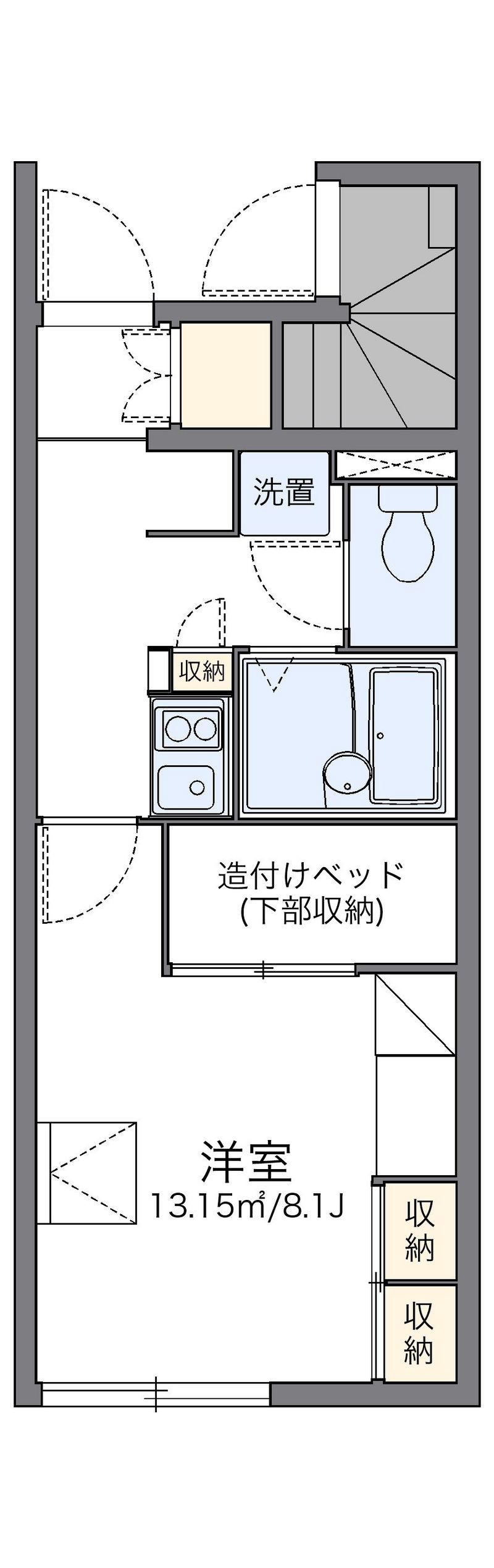 レオパレスリベェール 間取図