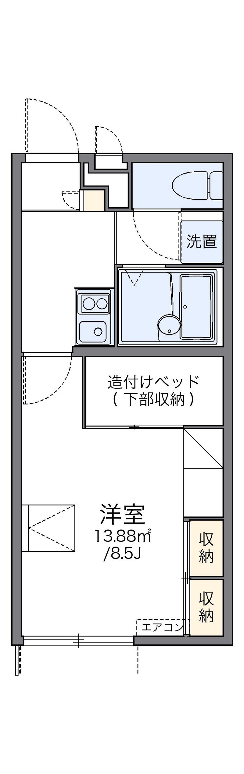 レオパレス良栄 間取図