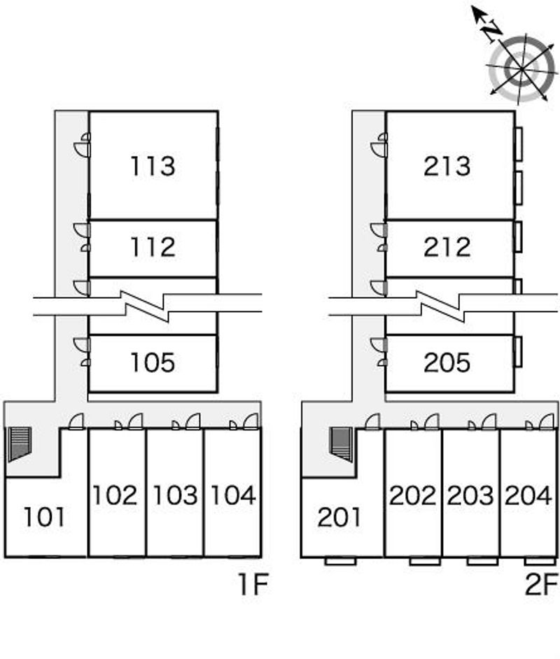 レオパレス岸和田５ 間取配置図