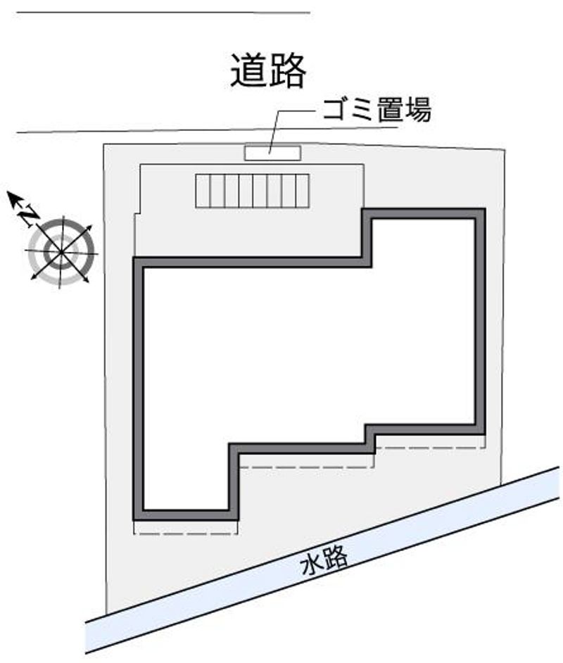 レオパレスパークサイド比治山 配置図