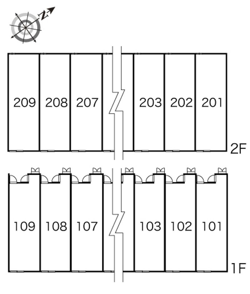 レオパレスダイヤリッチ 間取配置図