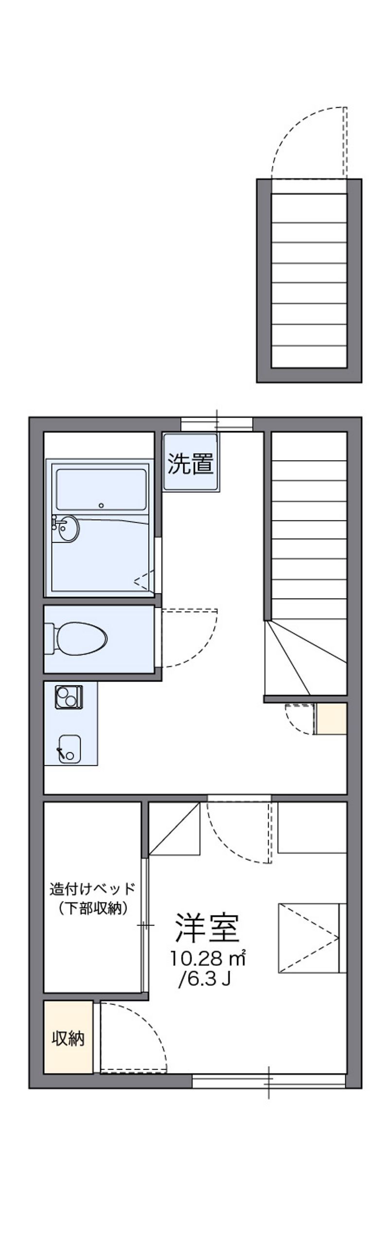 レオパレスシャルマン中野 間取図