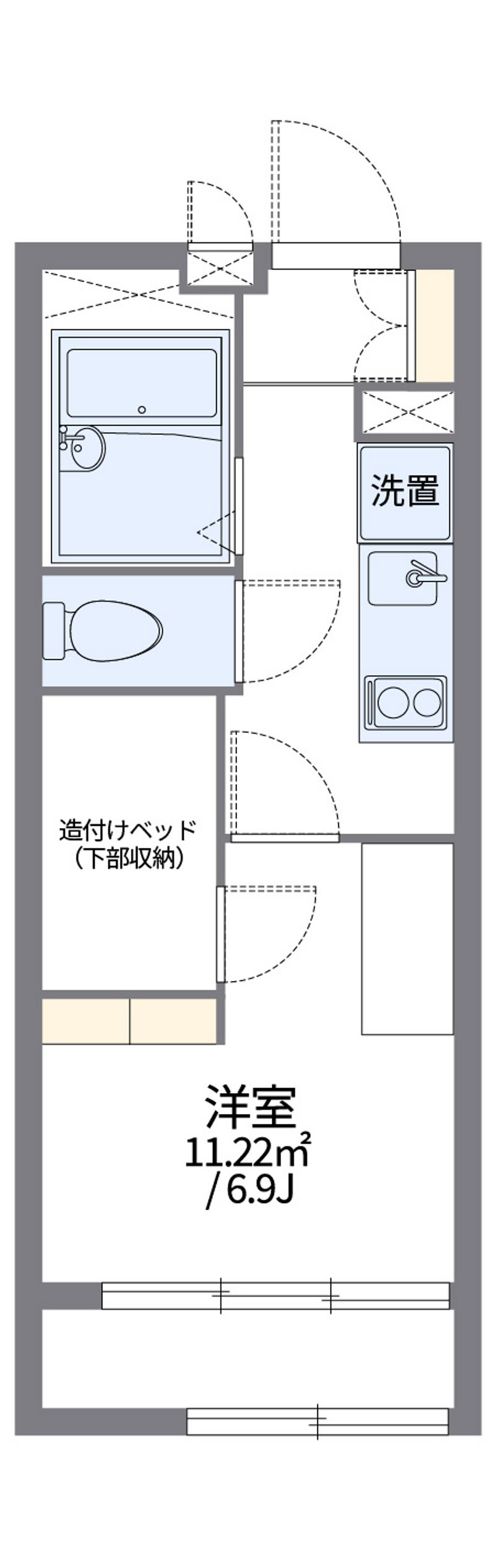 レオパレスエイト 間取図