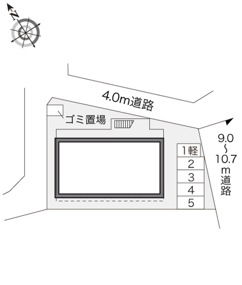 レオパレスヴィラ　コート 配置図