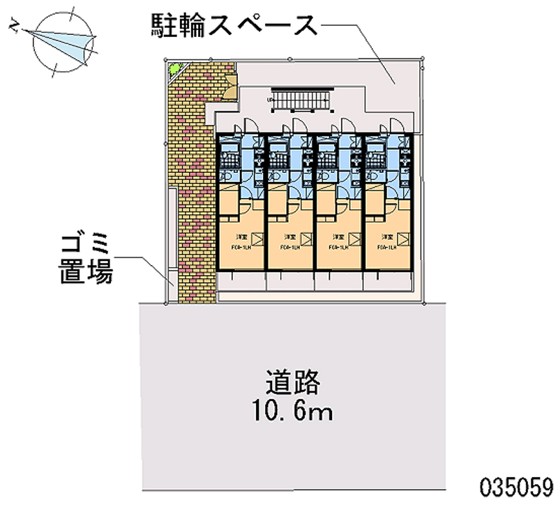 レオパレスＩＳＨＩＤＡ 区画図