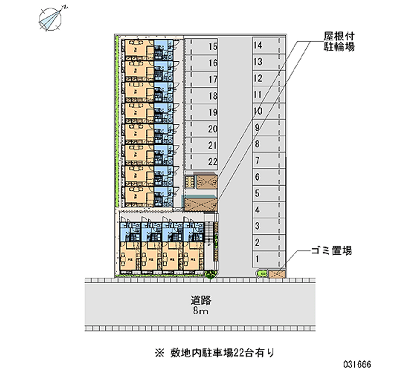 レオパレスメゾンドゥ　ベルヴュ 月極駐車場