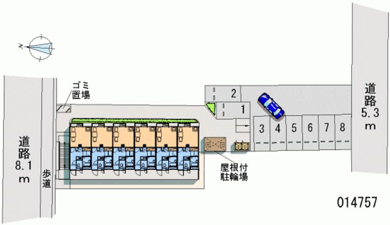 14757 Monthly parking lot