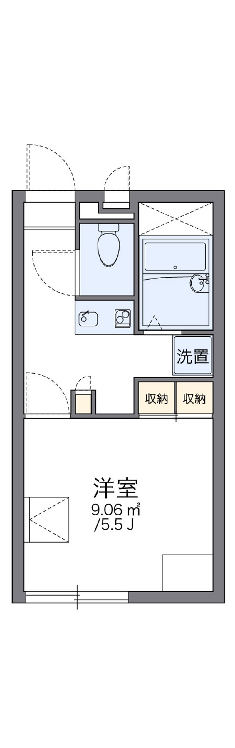 レオパレスブルーフォート 間取図