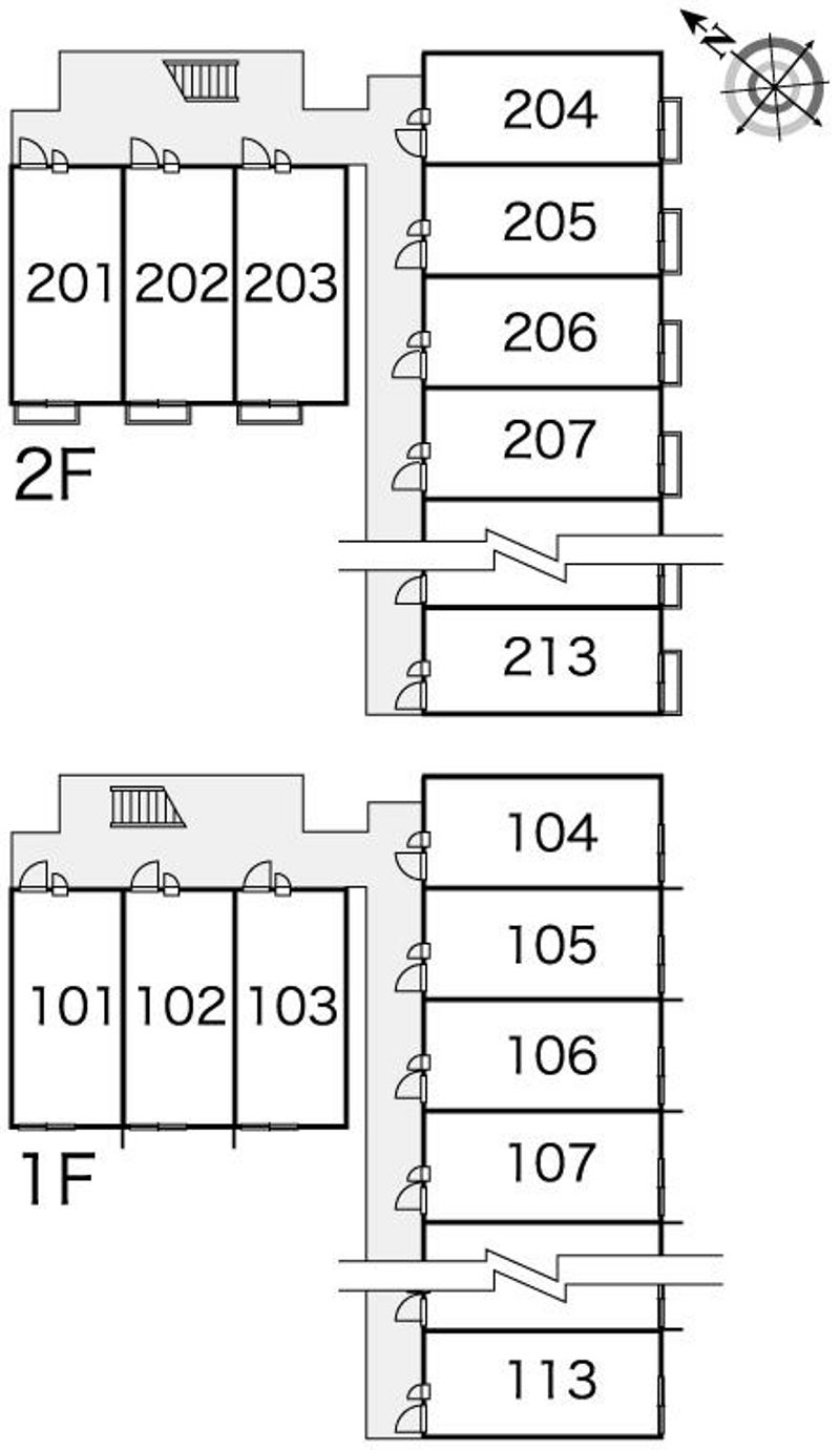 レオパレス台場 間取り配置図
