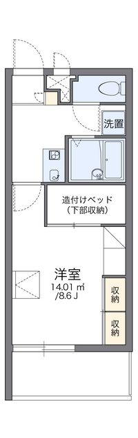 レオパレス向日葵 間取り図