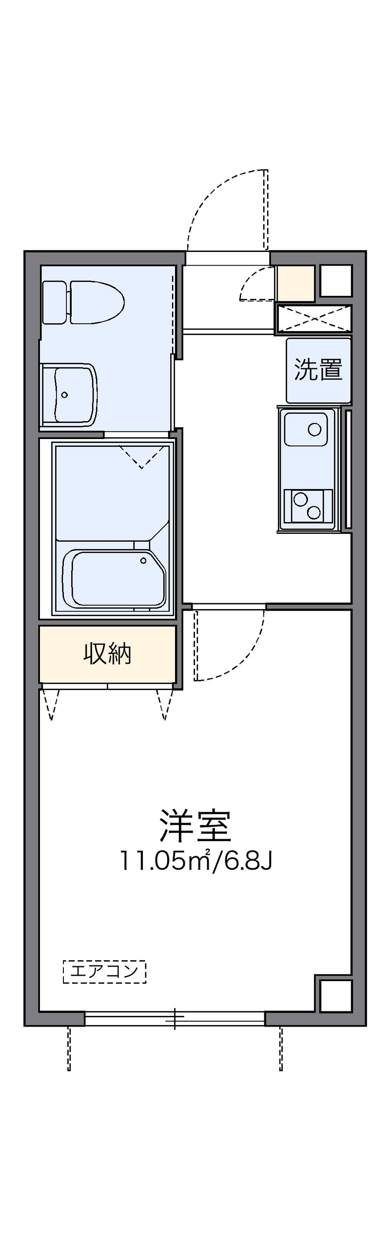 leopalace KouKouen Ichigou Floor plan