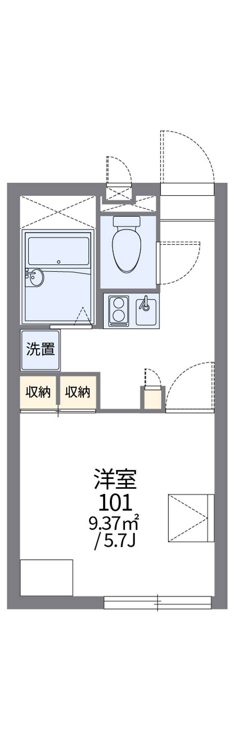 レオパレスリブラⅡ 間取図