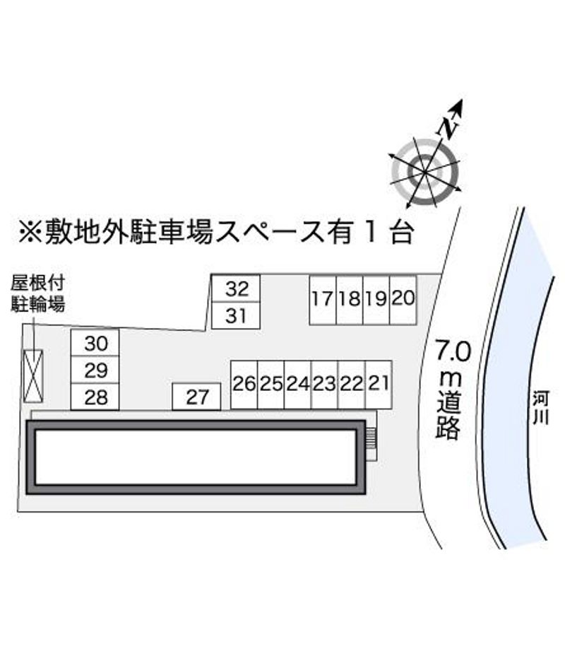 レオパレスアークハイツⅡ 配置図