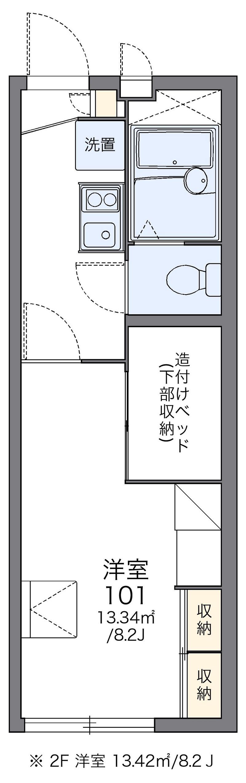 レオパレスベル　ソレイユ 間取図