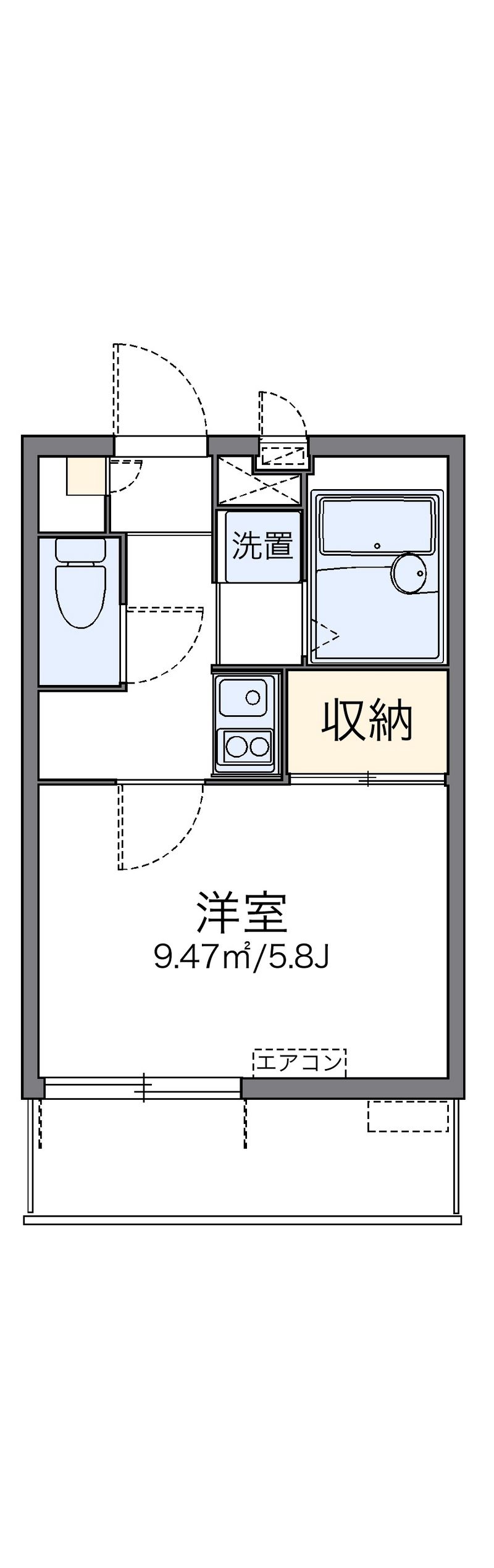 レオパレスサンシャイン 間取図