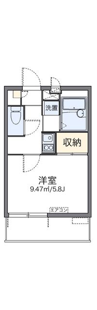 レオパレスサンシャイン 間取り図