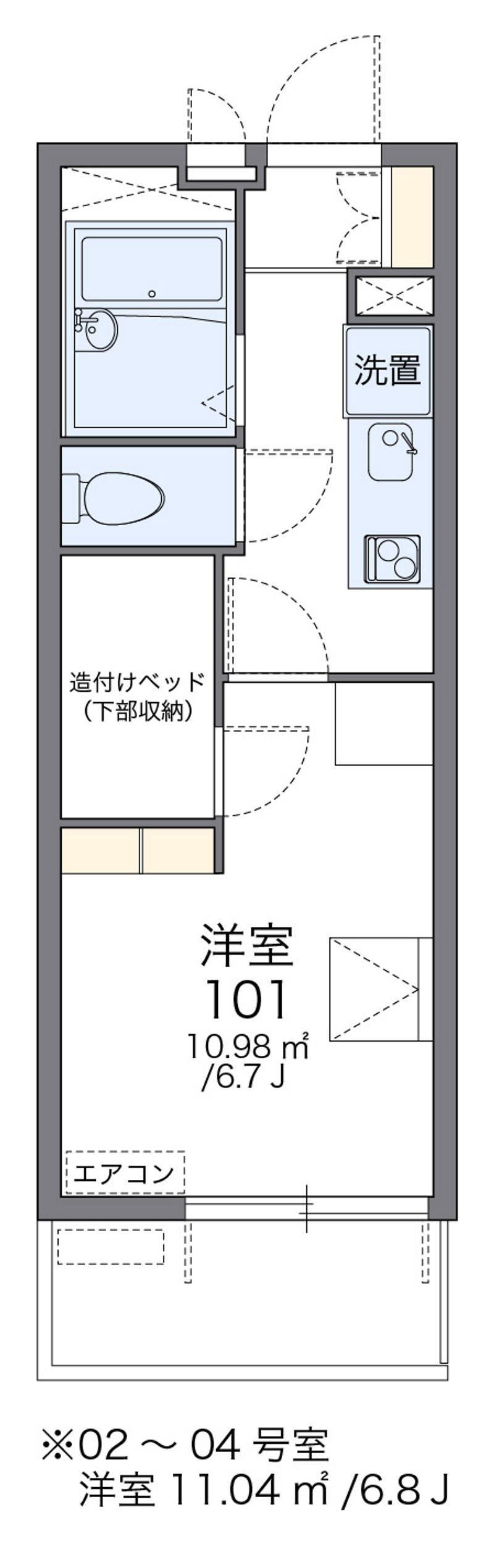 レオパレスＮＥＸＵＳ 間取図