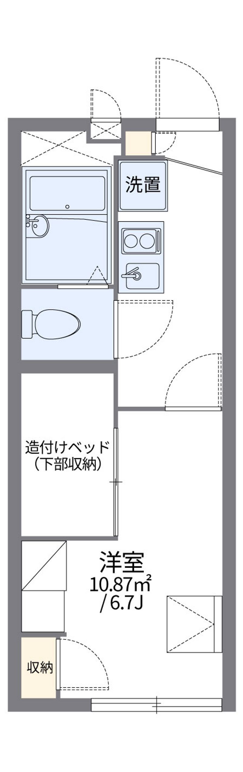 レオパレスイーストピア 間取図