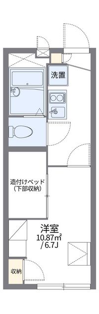 レオパレスイーストピア 間取り図