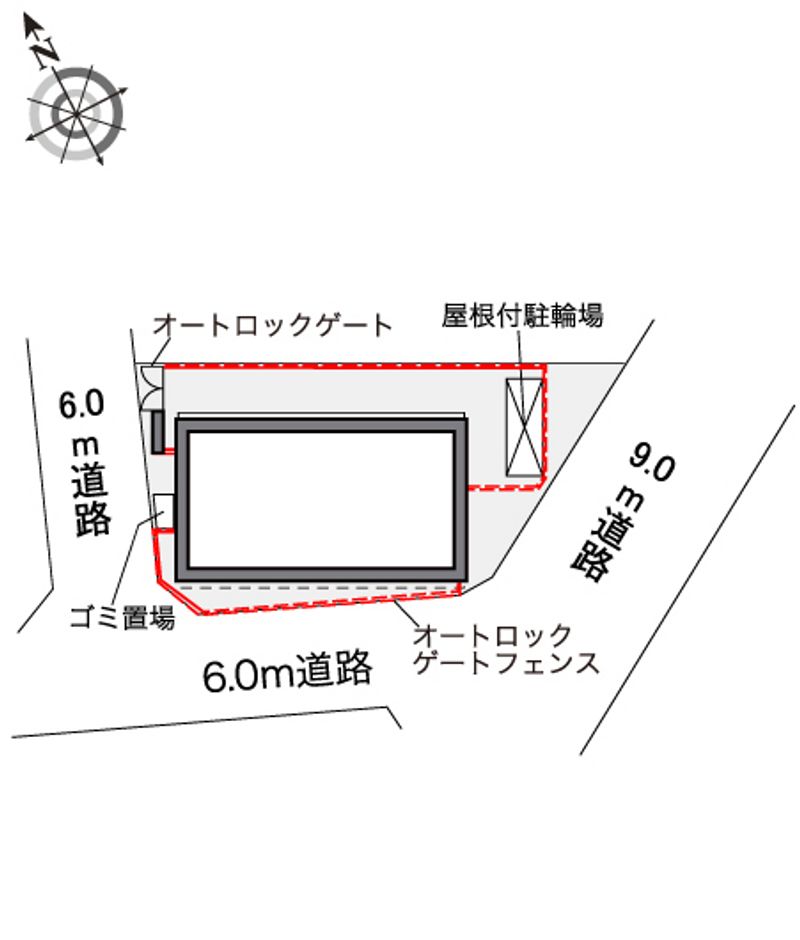 レオパレスカーサアベニューⅣ 配置図