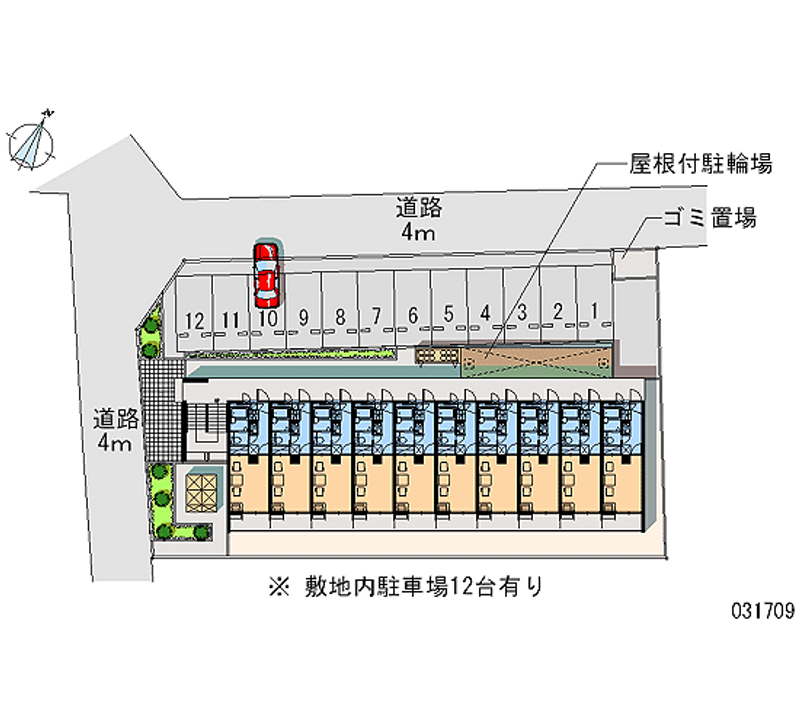 レオパレスＴ 月極駐車場