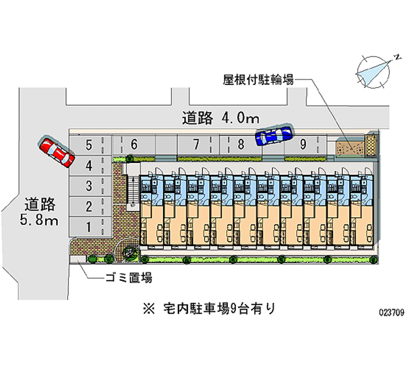 レオパレスクリアコート城東 月極駐車場