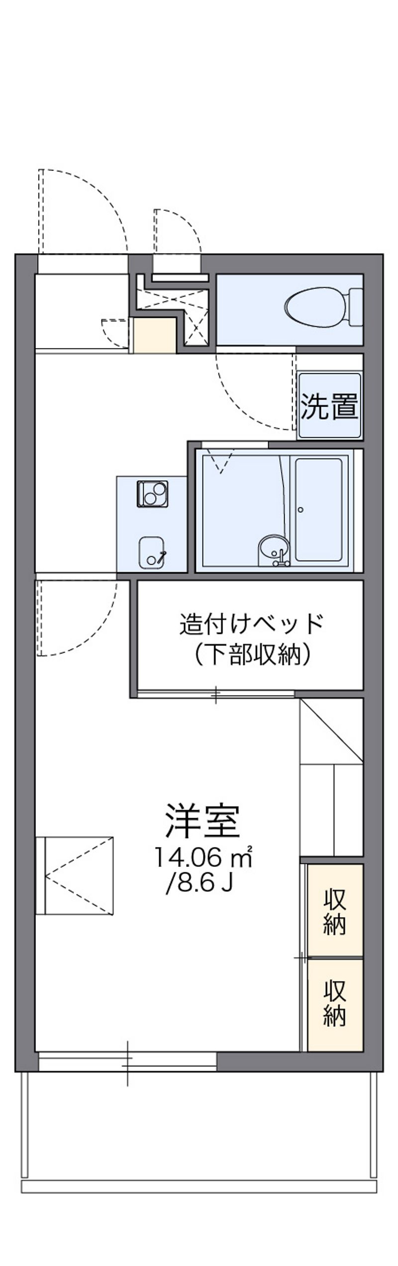 レオパレスラメルシエル 間取図