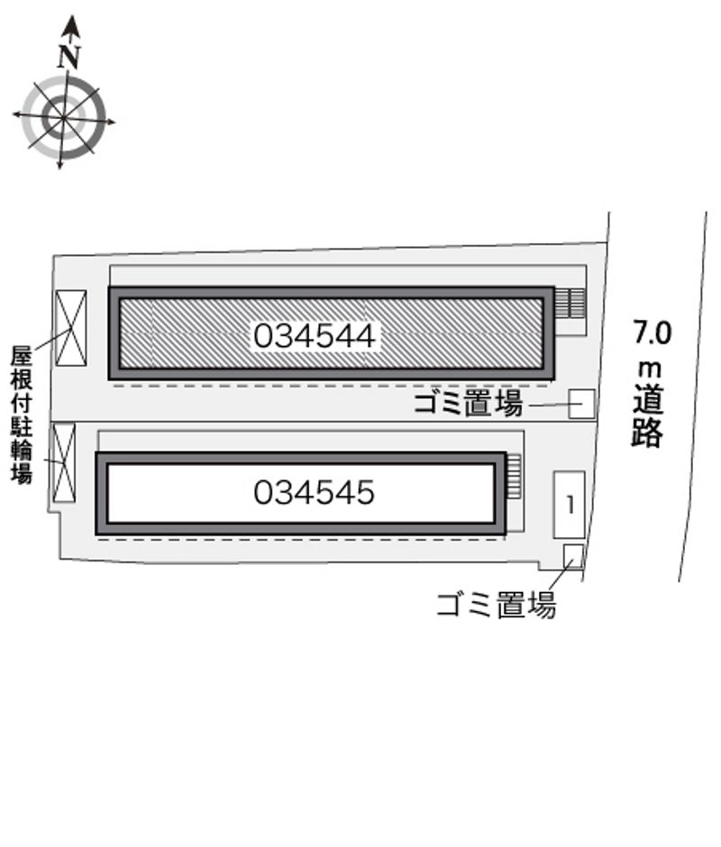 レオパレスノースブライト 配置図