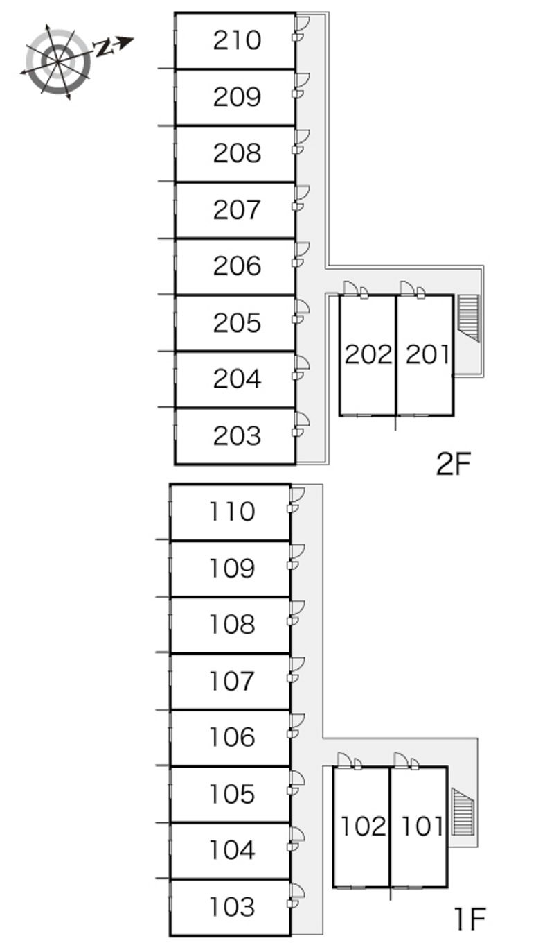 レオパレスコトー 間取配置図