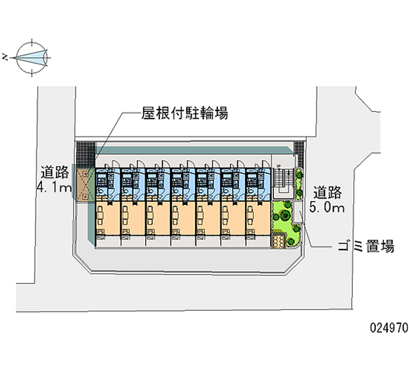 レオパレスシャンテ三国本町 区画図
