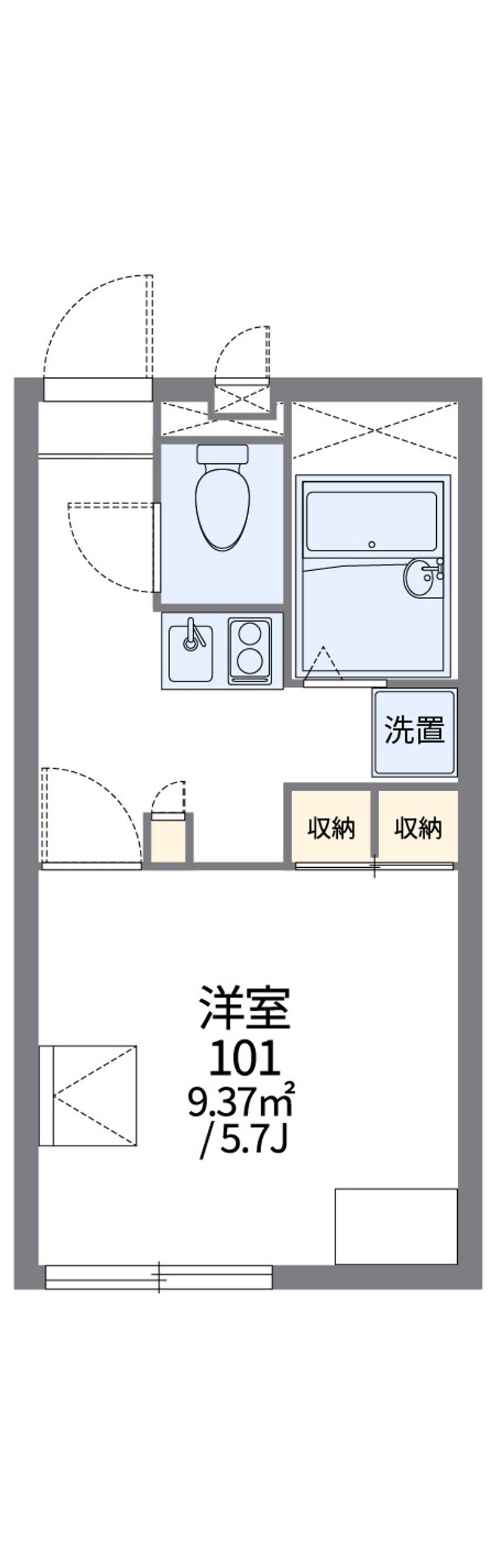 レオパレスサントラピーノ 間取図
