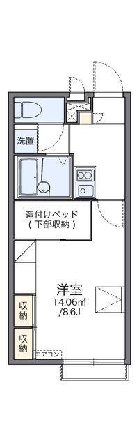 レオパレス湖月 間取り図