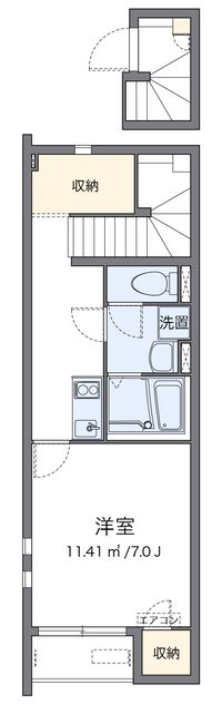 クレイノＷＩＮＤＳ　Ⅵ 間取り図