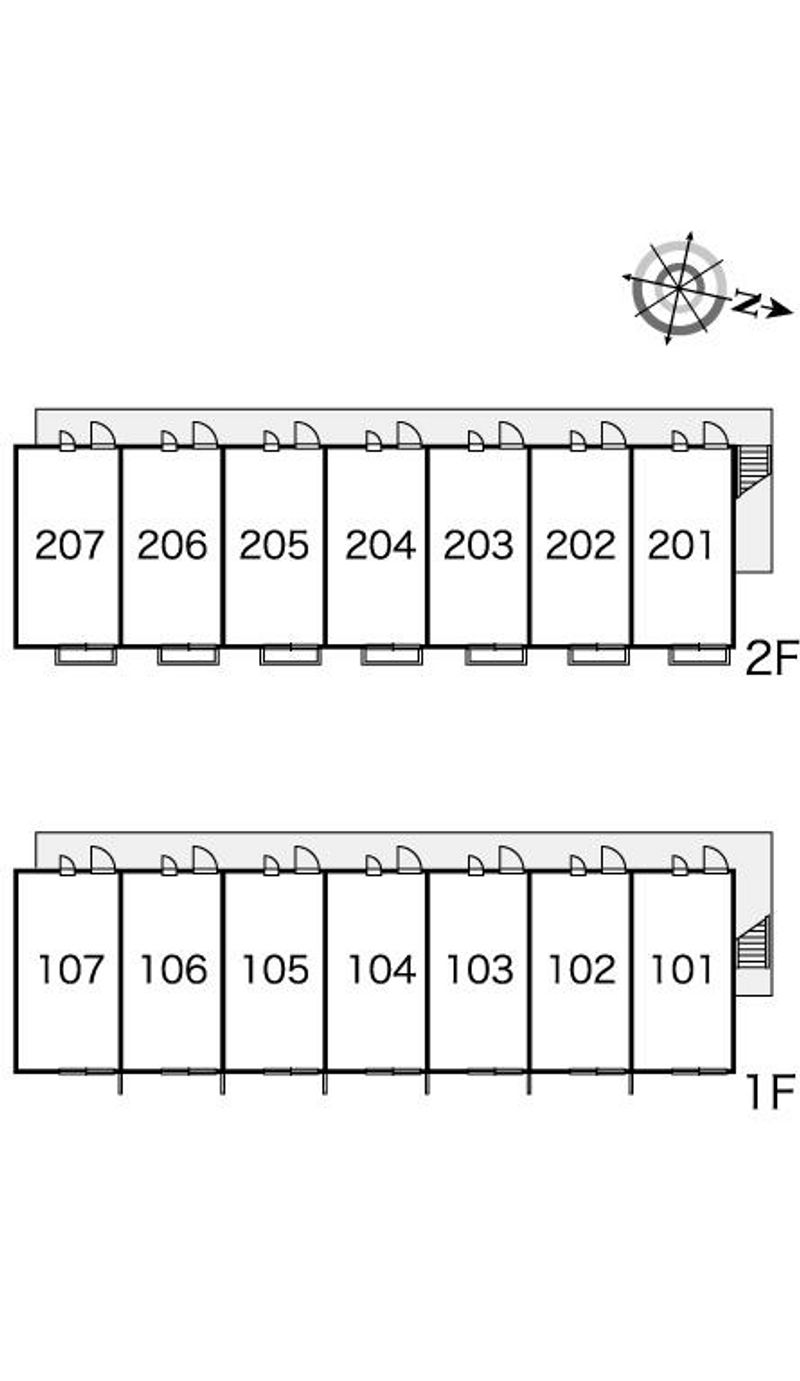 レオパレスクリスタル 間取配置図