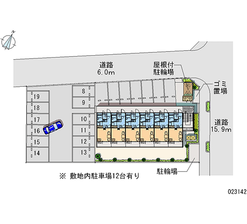 レオパレスルミエール野上 月極駐車場