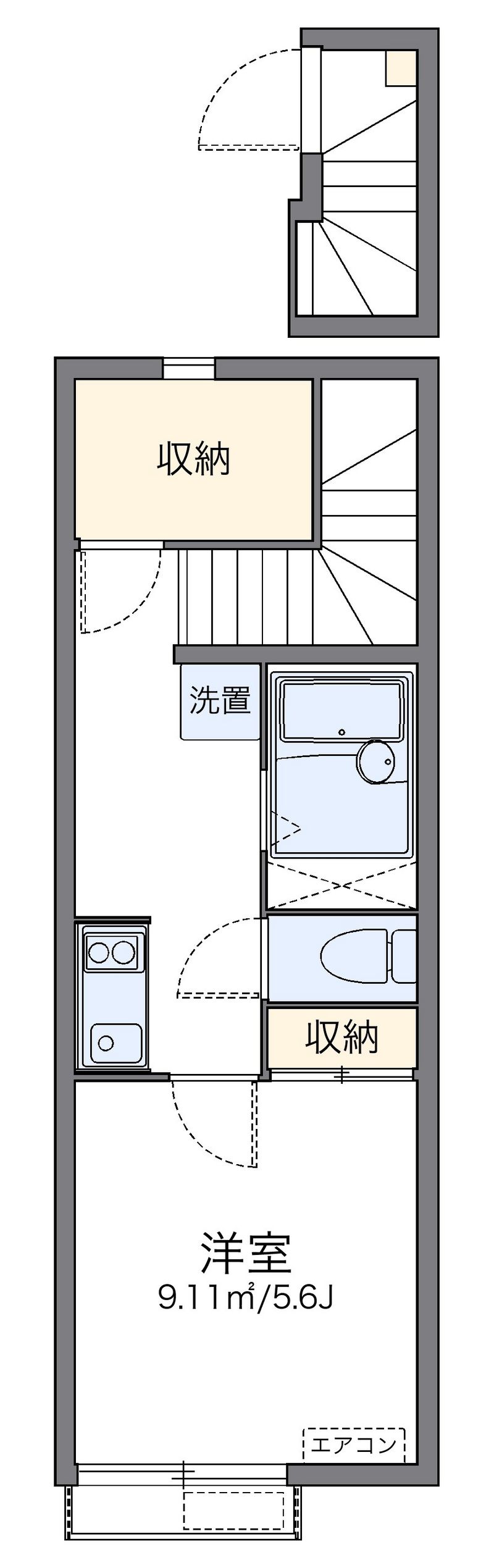 レオネクストブランドールＫ 間取図