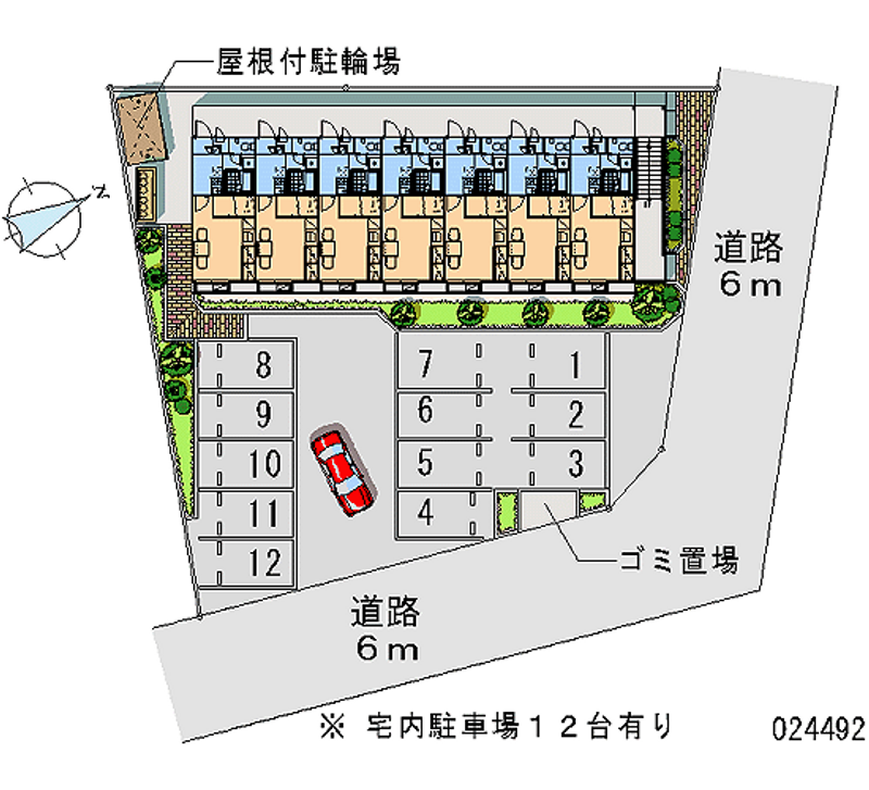 24492月租停車場