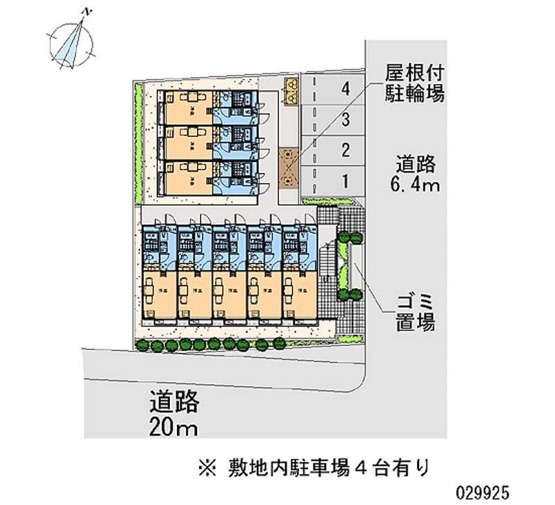 レオパレス城町 月極駐車場