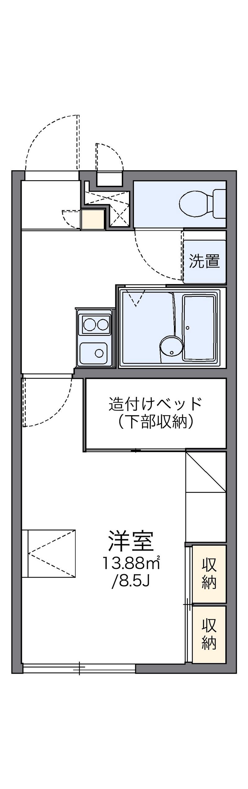 レオパレスメゾン　コンフォール 間取図