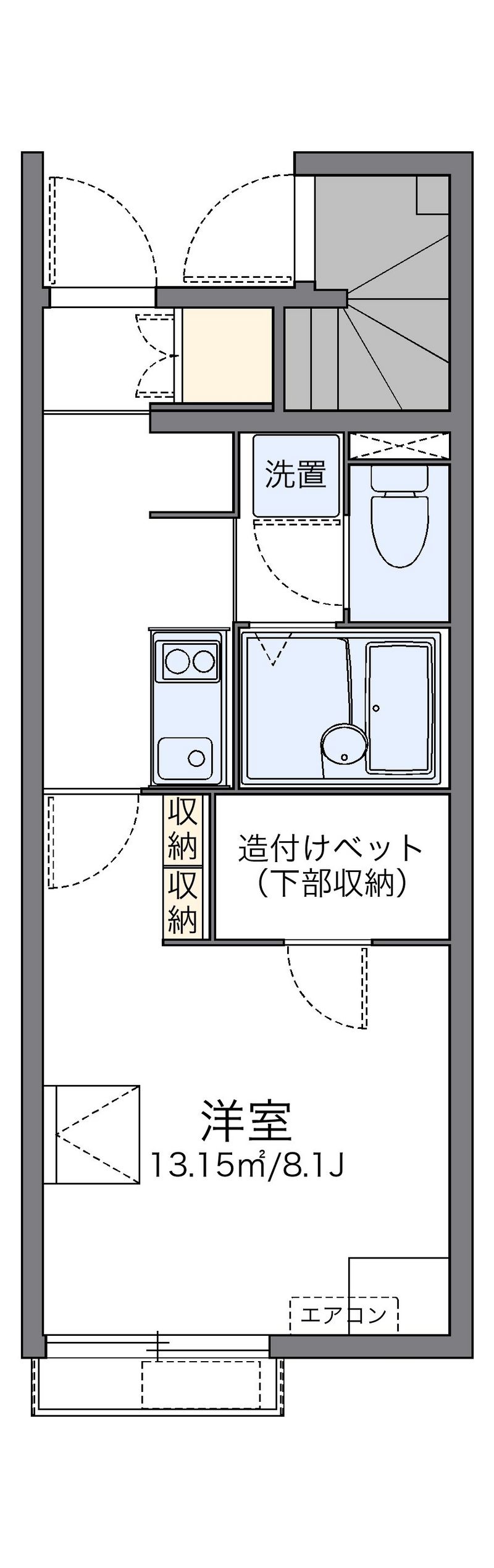 レオネクストセントラルささ山 間取図