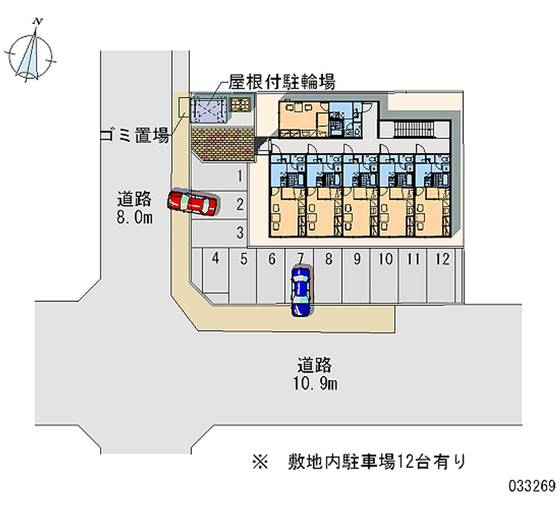 レオパレスアカシア 月極駐車場