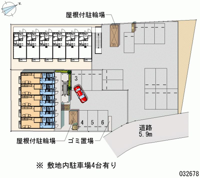 レオパレス白山Ⅱ 月極駐車場