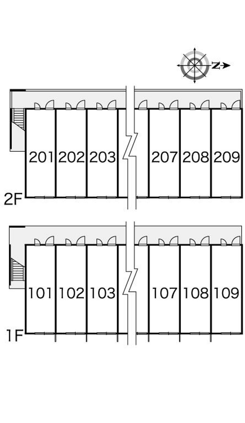 レオパレス紀陽 間取配置図