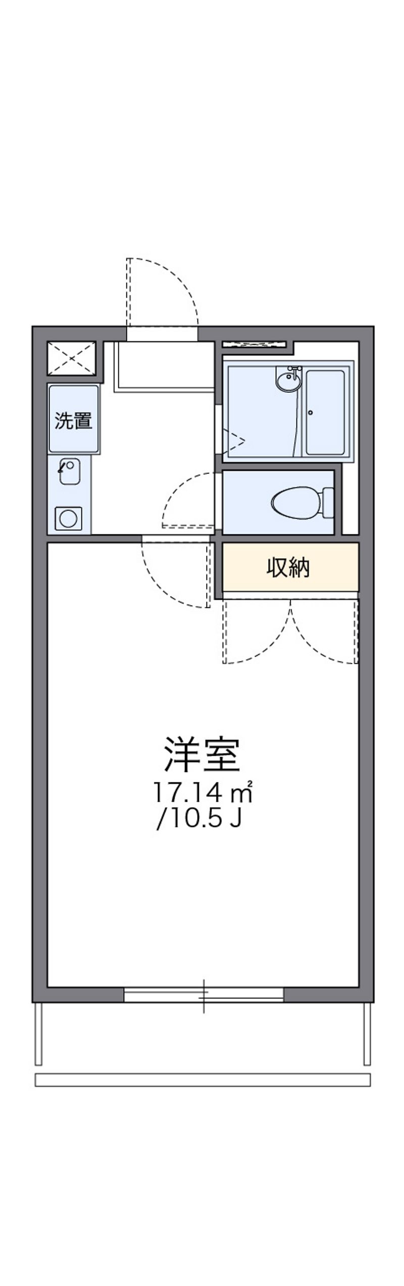 レオパレスドリームスペース 間取図