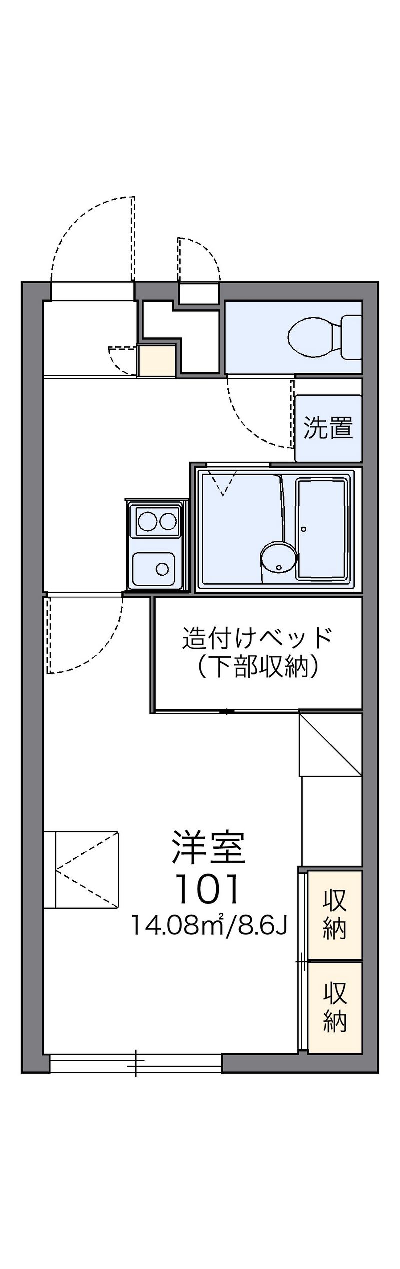 レオパレスエスポワール 間取図